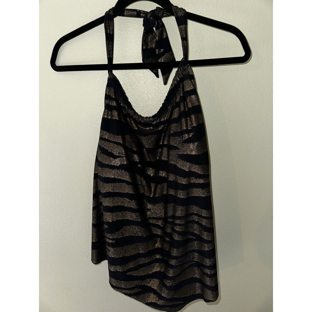 Magic Suit Tankini Women’s Size 8 Black Bronze Underwire Halter Swimsuit Bathing